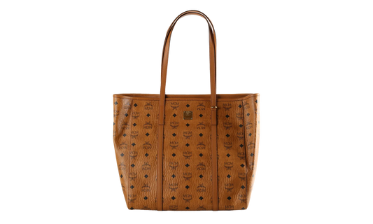 Medium Toni Shopper in Visetos "Cognac" MWPAATN03CO001