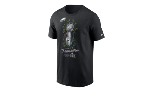 NFL Eagles Super Bowl Lix Champions T-Shirt "Lombardi Trophy - Black" 21466828