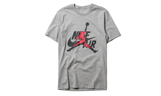 Air Jordan Jumpman Mashup Classics Short Sleeve Tee "Grey / Black / Red" BV5905 091