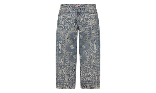 Bandana Jacquard Baggy Jean "SS25 - Blue" SU25290
