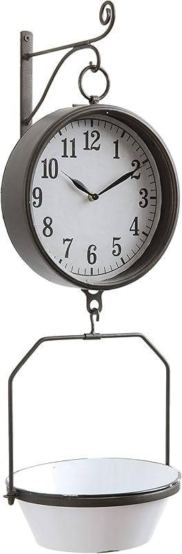 White Decorative Reproduction Scale Wall Clock