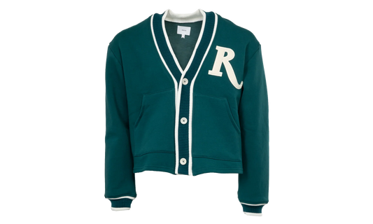 R Patch Terry Cardigan "Teal / Cream" RHPS24CA01150128 TEC
