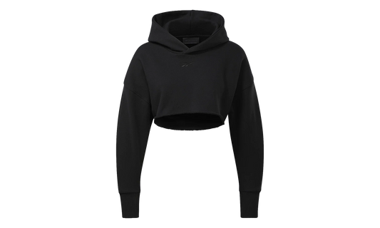 Cardi B Crop Sweatshirt WMNS "Black / Red" H48417