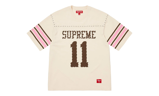 Studded S/S Football Top "SS26 - Cream" SU27034