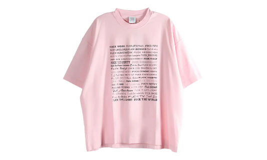 Fuck Everything T-Shirt "Pink" ME76TR210PX PINK