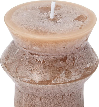 Amazoncom Unscented Totem Pillar Candle Cappuccino
