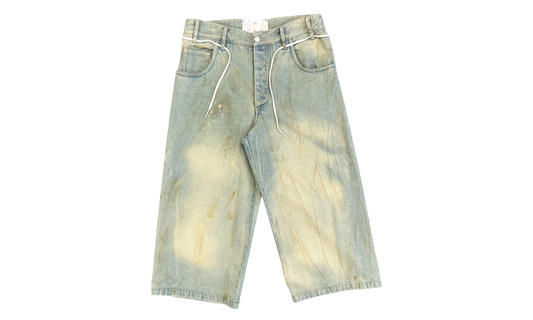 Long Denim Shorts "Light Blue Dirt Fade Out" 261 MST055 FADEBLU