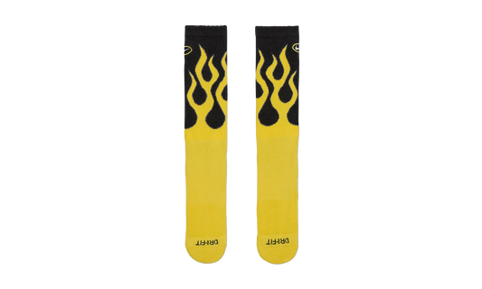 Everyday Plus Cushioned Crew Socks "Yellow Flames - (1 Pair)" IB2285 010