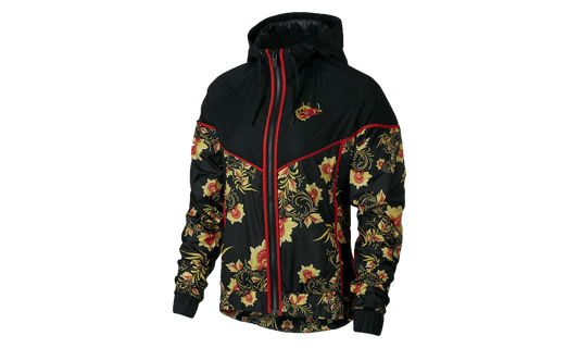 Sportswear NSW Floral Windrunner Printed Jacket WMNS "Black / Red / Yellow" 922188 010