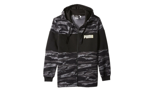Camo Fullzip Fleece Hoodie "Black" 855054 01