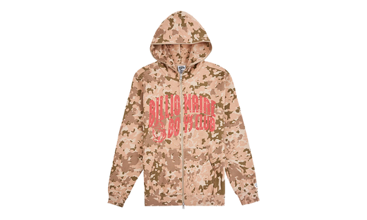 Camo Zip-Up Hoodie "Doeskin" 861 2300 DOE