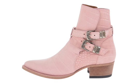 Croc Embossed Jodhpur Boots "Salmon" Y0F20425CN SAL