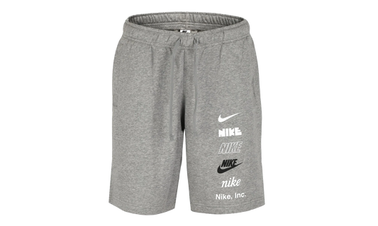 Club+ French Terry Multi-Logo Shorts "Dark Grey Heather" FB8830 063