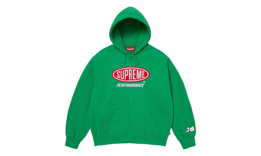 Performance Zip Up Hoodie "SS26 - Green" SU27267
