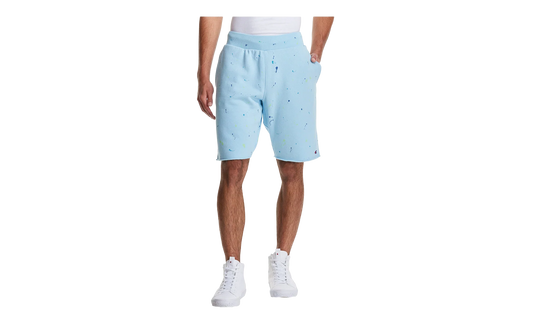 C-Life Reverse Weave Paint Splatter Shorts "Candid Blue" 825977 AZZC