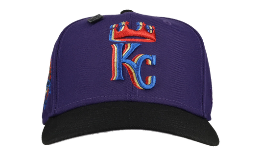 59FIFTY Kansas City Royals Trippy 40th Anniversary Patch Fitted Hat "Blue / Grey" 123451297206