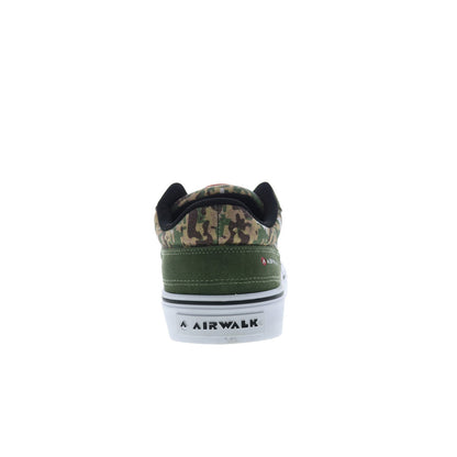 Airwalk Kickflip CW06510M Mens Green Suede Skate Inspired Sneakers Shoes