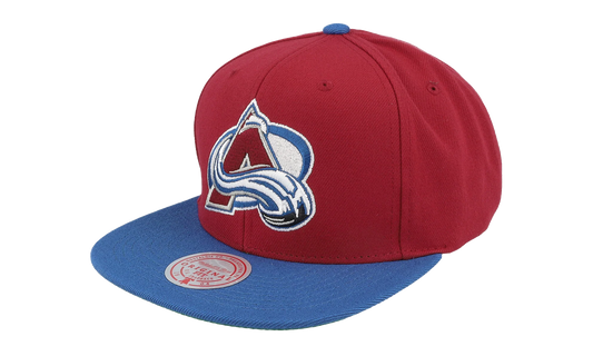 NHL Team 2 Tone 2.0 Snapback Cap "Colorado Avalanche - Red / Light Blue" HHSS5367 CAVYYPPPRDLB