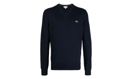 Cotton V-Neck Sweater "Navy Blue" AH1951 166
