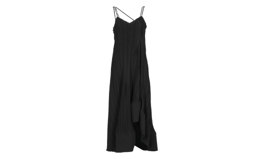 PLEATED LONG STRAP DRESS "Black" RW DR0014 5904 P24 10