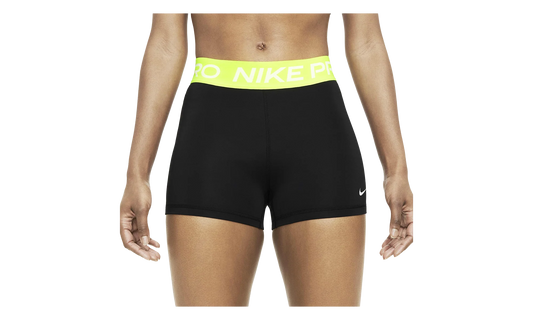 Pro 3" Shorts WMNS "Black / Volt" CZ9857 013