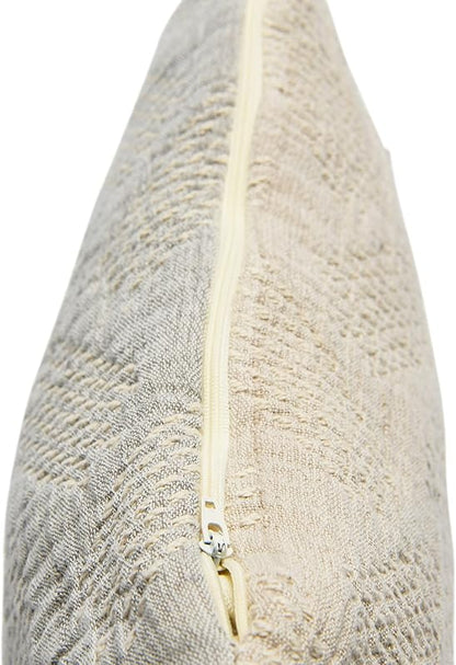 Woven Cotton Jacquard Lumbar Pillow