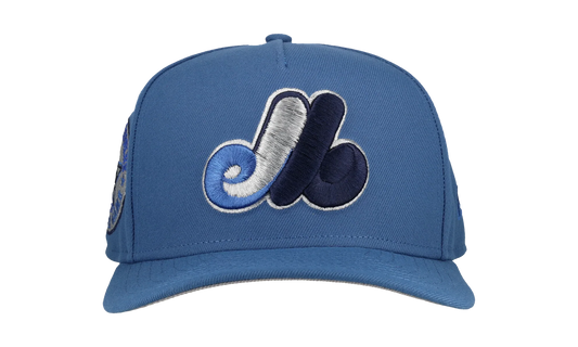 9FIFTY Montreal Expos 1982 All Star Game A Frame Snapback Hat "Indigo" NE167