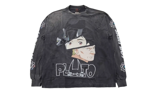 Pluto Logo Long Sleeve Tee Shirt "Black" SM YS1 0000 C30
