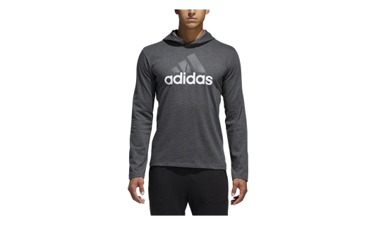 Badge of Sport Long Sleeve Hoodie "Dark Grey Heather" BR1455