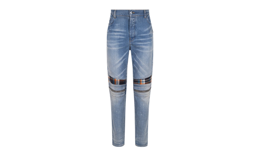 MX2 PLAID Straight-Fit Jeans "Clay Indigo / Orange" MDS194 481