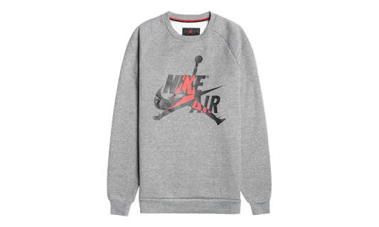 Air Jordan Jumpman Classics Crewneck Sweatshirt "Carbon Heather / Black" BV6006 091