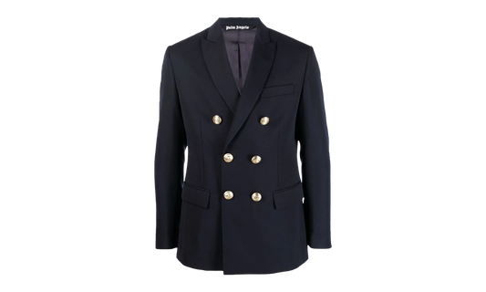 Embroidered Double Breasted Blazer "Navy" PMEN023S22FAB0014676