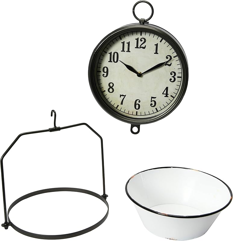White Decorative Reproduction Scale Wall Clock