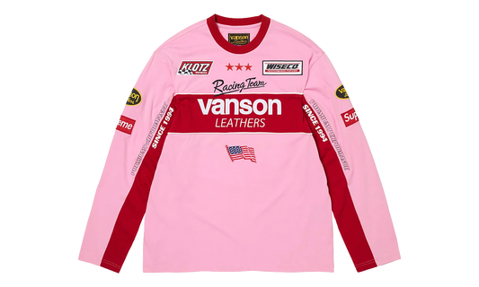 Vanson Leathers® L/S Top "SS26 - Pink" SU27019