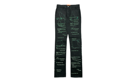 Scripture Jeans "Black/Green" WDWBMBSJBG