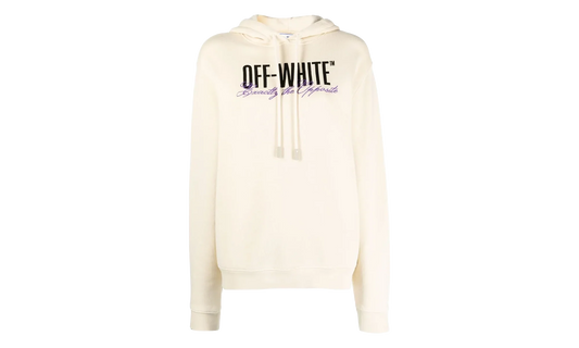 Big Logo Opposite Print Hoodie WMNS "Beige" OWBB035S23JER0066110
