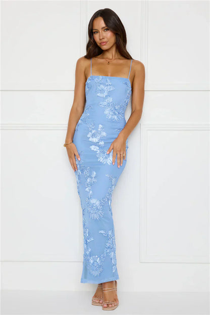 Amber Zest Mesh Maxi Dress