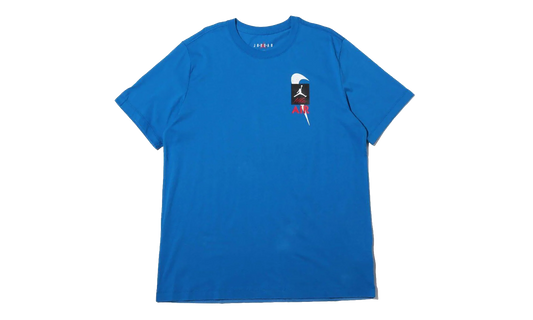 Air Jordan Legacy AJ4 Short Sleeve Tee "Blue" CQ8297 460
