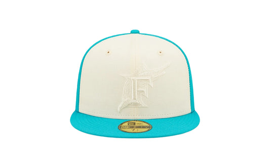 59Fifty MLB Florida Marlins Tonal 2-Tone Fitted Hat "Teal" 60243587
