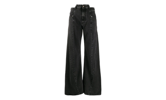 5 Pockets Asymmetrical Waist Jeans "Medium Stone Black" S51LA0133S30496961