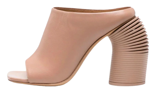 Spring Mule Sandals "Beige" OWIJ033F23LEA002