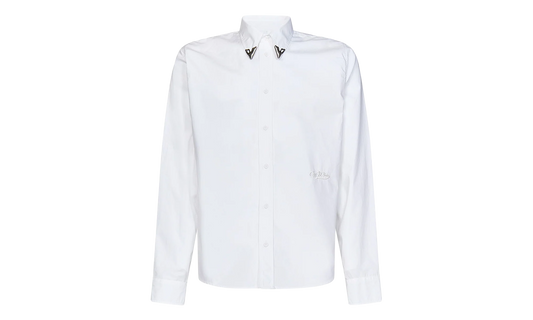 Straight Point Collar Shirt "White" OMGE006S23FAB0060101