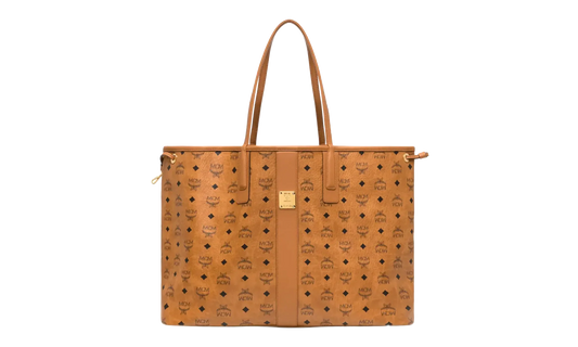 Large Liz Shopper in Visetos "Cognac" MWPCSVI02CO001