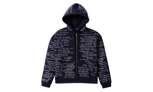 Scripture Zip Up Hoodie "Navy Blue" T80KIAW8