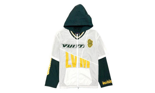 Patchwork Baseball Jersey Windbreaker "Green/White" 1AAGF4