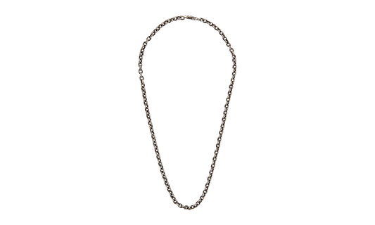 16" Paper Chain Necklace "Silver" CHRM1175