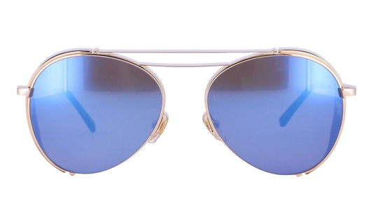 Double Bridge Aviator Sunglasses "Shiny Gold" MCM129S-740