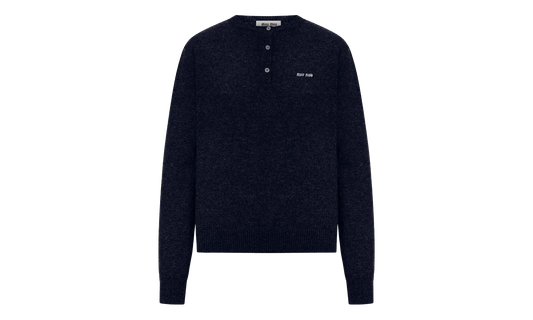 Cashmere 3-Button Crewneck Sweater WMNS "Blue" MML02M S OOO 13S1 F0008