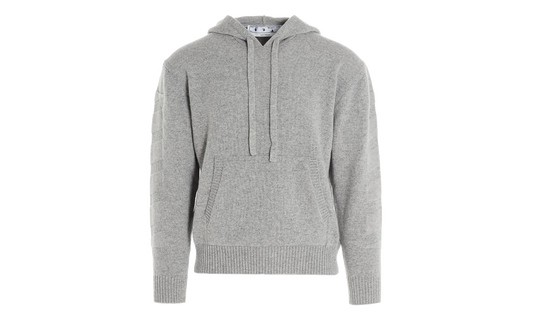 Arrow Cashmere Hoodie "Grey" OMHA097F20KNI0010900