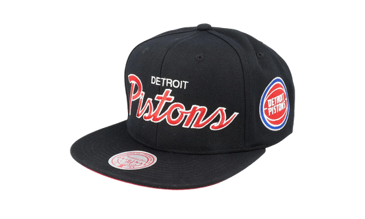 NBA Team Script 2.0 Snapback Cap "Detroit Pistons - Black" HHSS3280 DPIYYPPPBLCK